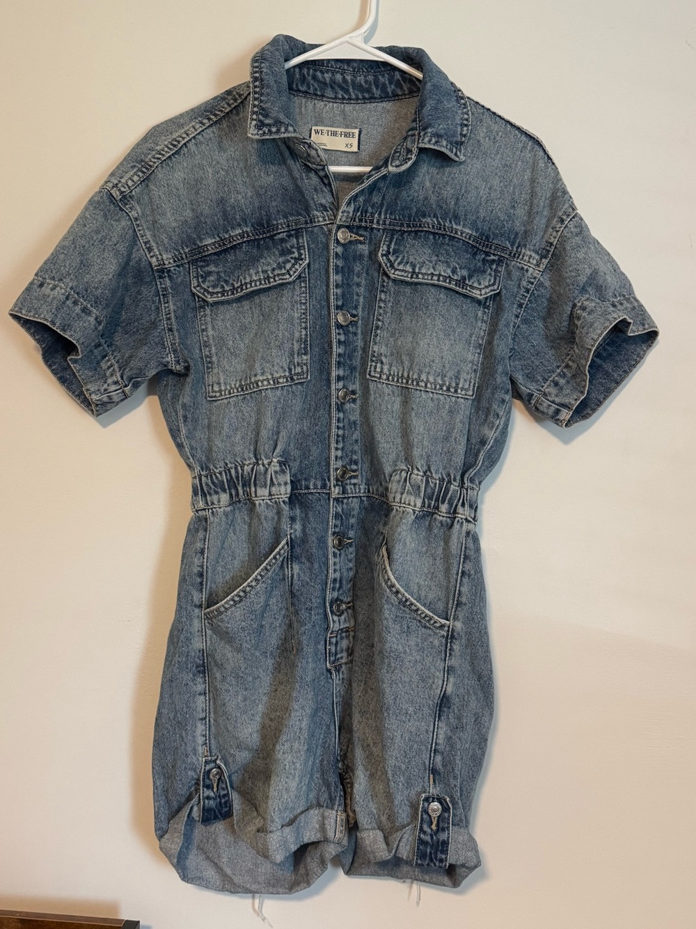 Free People We the Free Denim Romper